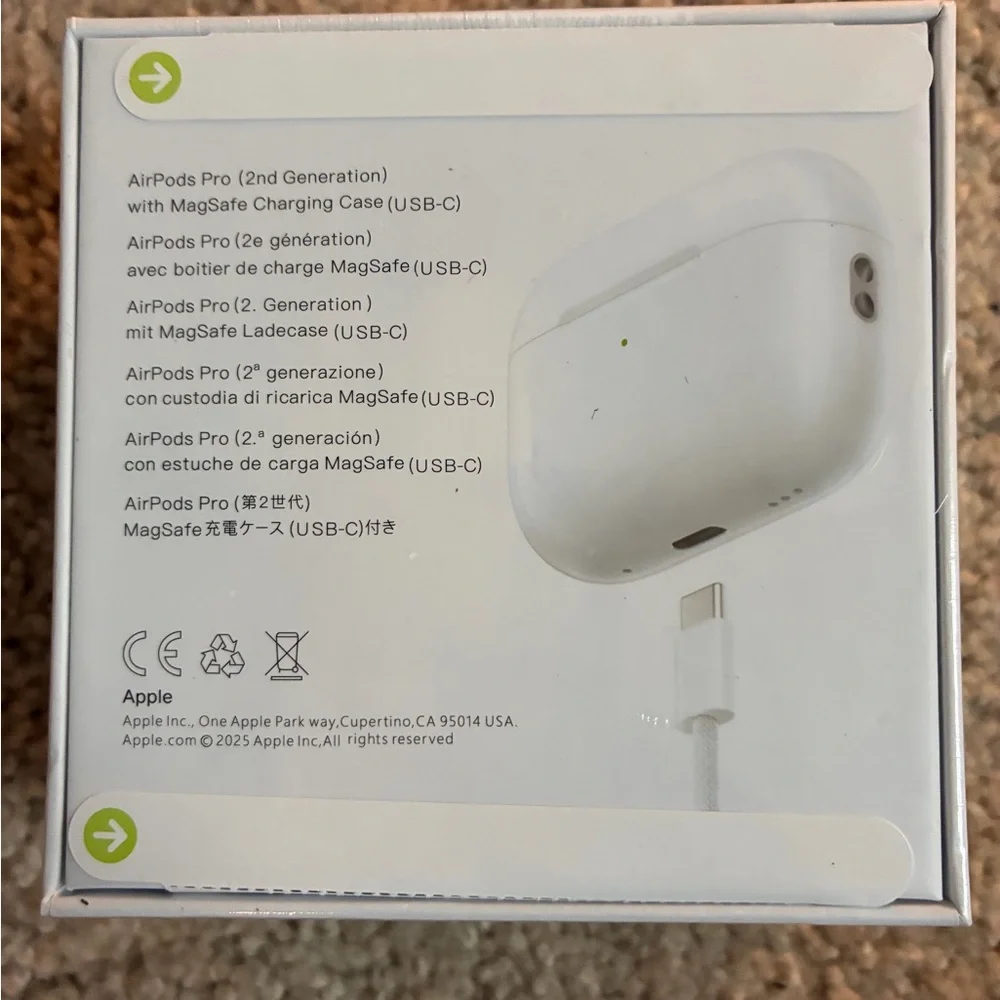 Apple AirPods Pro 2nd gen  White Wireless Earbuds